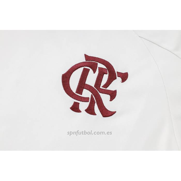 Chandal del Flamengo Manga Corta 2024-2025 Blanco - Pantalon Corto